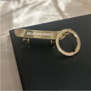 Burberry Gold Skateboard Keychain